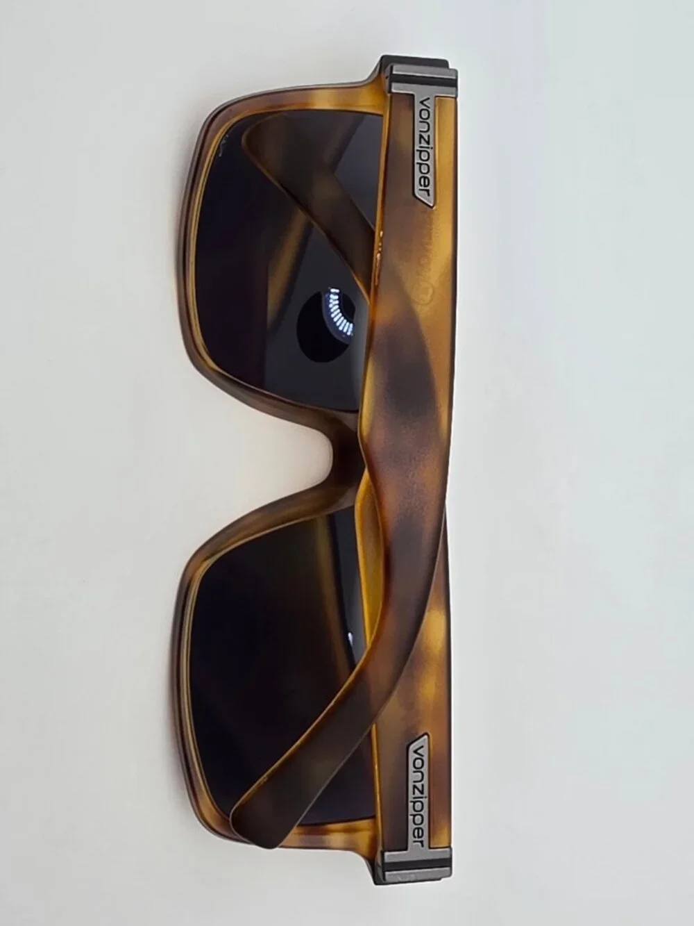 Von Zipper Elmore Tortoise Satin Frame Wildlife Polarized Grey Lens Sunglasses